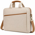 Beige Laptop-Tasche mit Schultergurt