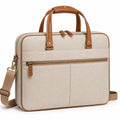 Elegante Laptop-Tasche Beige/Braun 15 Zoll