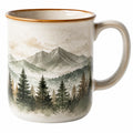 Keramiktasse mit Berglandschaftsdesign 350ml