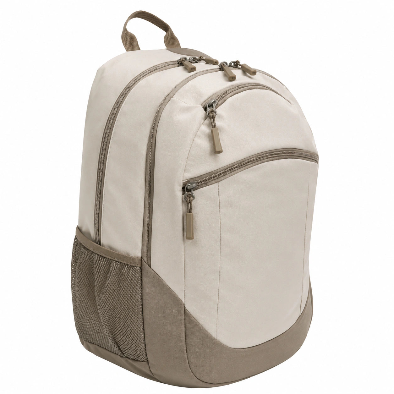 Vielseitiger Beige Rucksack mit mehreren Fächern, 20L