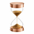 Kupfer Sanduhr 15 Minuten mit Goldsand