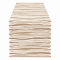 Geflochtener Tischläufer Beige 150x30 für Wohnzimmer und Esszimmer