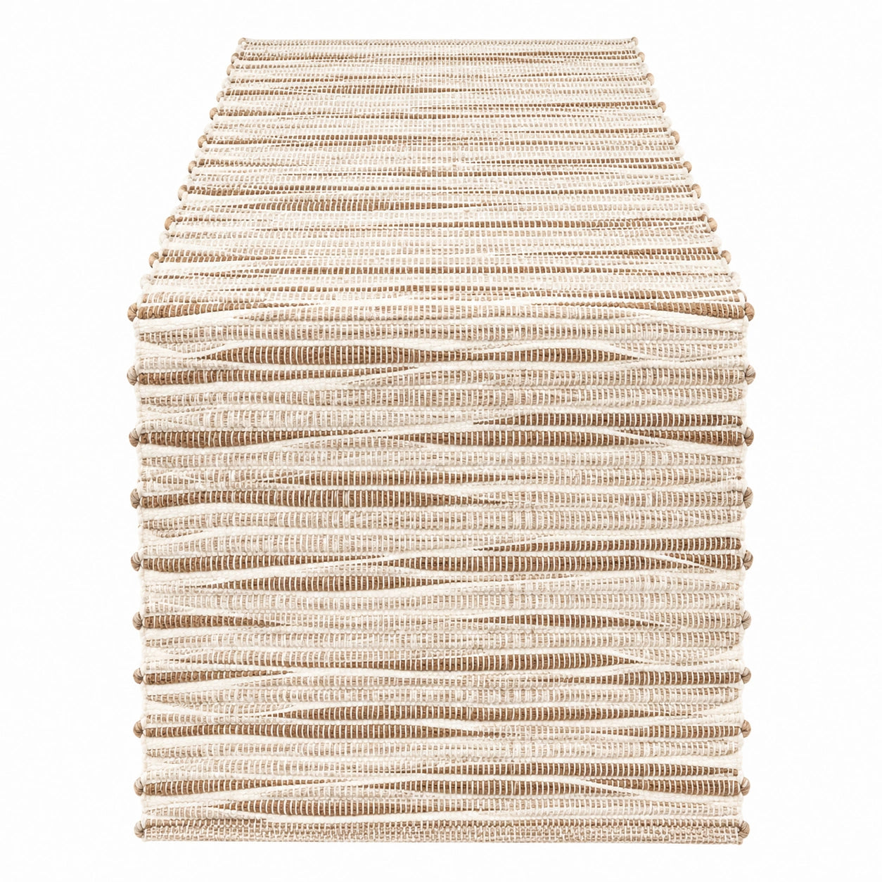 Geflochtener Tischläufer Beige 150x30 für Wohnzimmer und Esszimmer